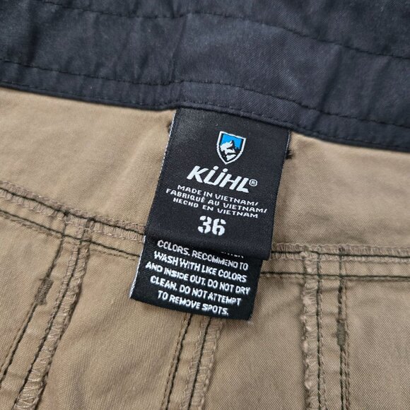 Kuhl Ramblr Men's Size 36 Outdoor Hiking Cargo Performance Shorts Grey UPF - Picture 8 of 13